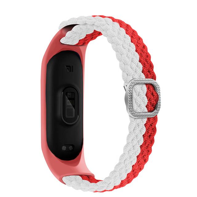 Браслет для Mi band 10 8 7 6 Ремешок Эластичный регулируемый Нейлоновый плетеный Miband4 miband 5 correa Браслет для xiaomi Mi band 3 7 9
