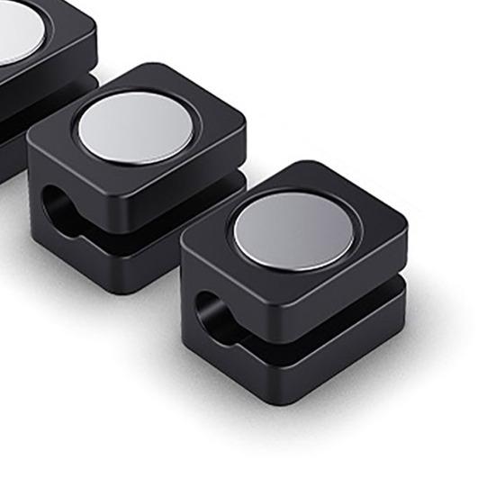 Cable Organizer Adjustable Magnetic Cable Clip Self-adhesive Cord Holder Home Office Under Desk Nightstand Wall Cable Management Organizer Cable Fixer