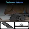 For Motorola Moto G35 5G Case PC+TPU Drop Defend Phone Cover with Ring Kickstand