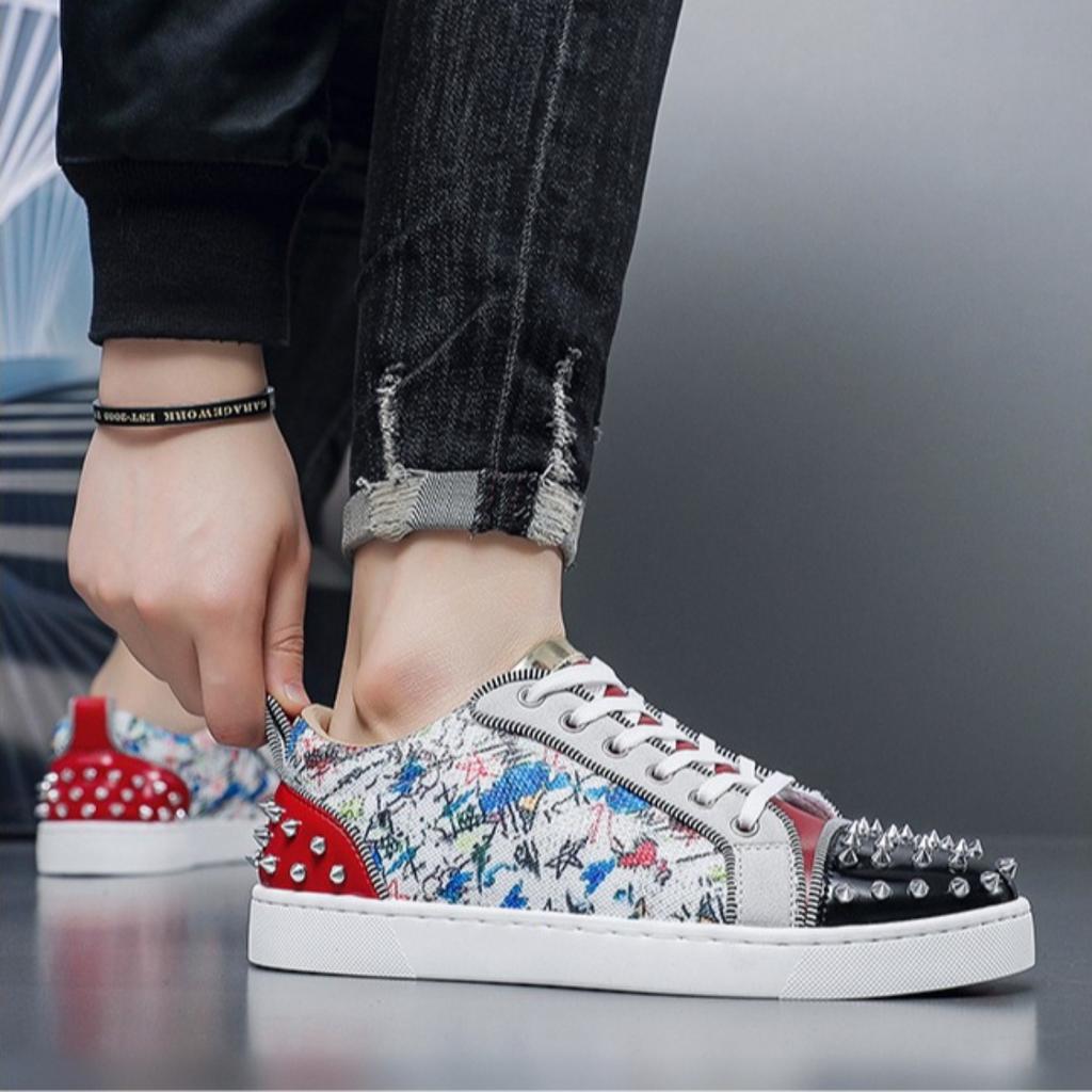 Туфли для доски, Мужская обувь, Обувь с заклепками, Повседневная обувь, Дышащая обувь, Спортивная обувь