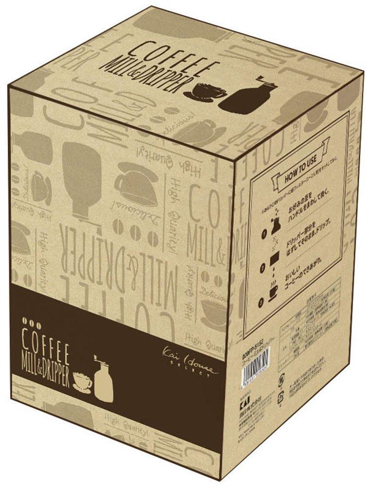 Кофемолка и пуровер Kai House Select, Сделано в Японии, FP5152