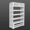 Wood-plastic Board Six Tiers Carved Shoe Rack White B Living Room Furniture