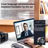 Wireless BT AI Language Translation Earphones 114 Languages Ear Hanging Headset Real-time Communication for Travel Business