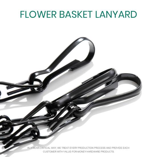 4 шт./компл. вешалка для цветочной корзины, двойной крючок, железный цветочный горшок, сменная цепная вешалка, садовые принадлежности