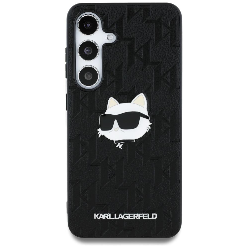 Etui do Samsung Galaxy S25 Karl Lagerfeld Logo Choupette Czarne