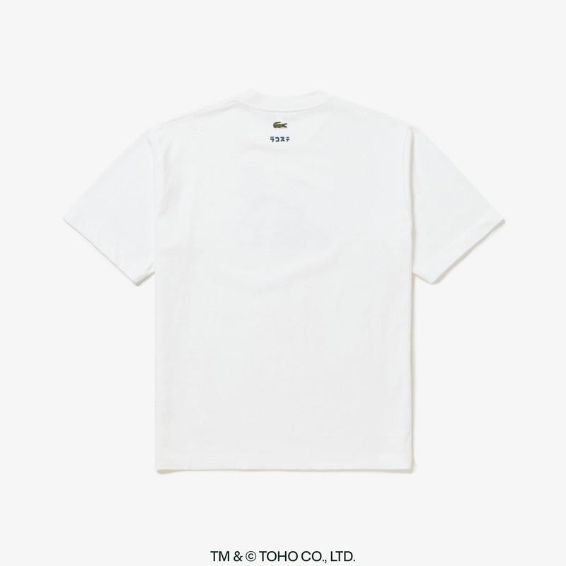 LACOSTE x GODZILLA 2.0 Футболка Размер 6 XL белый Япония Ограниченная серия Голова