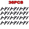 18-54PCS Windscreen Washer Joiner Pipe Connector T Piece Straight 3 Way Y Piece Air Fuel Water Petrol Wiper Washer Nozzle Hose