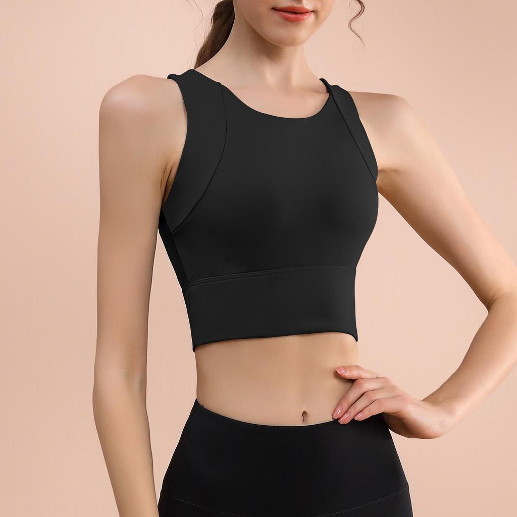 High-Strength Slim Yoga Vest: Breathable, Shockproof Sports Bra with Beautiful Back Design for Summer Workouts.