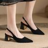 Женские сексуальные милые и удобные весенне-осенние новые туфли на высоком каблуке с пряжкой женские классические офисные туфли с закрытым носком на квадратном каблуке