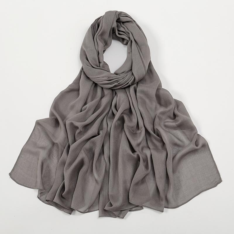 Solid Cotton Modal Hijab For Women Muslim Scarf Big Size Shawls Foulard Islam Head Wraps Headscarves Ramadan Scarves 190*85cm