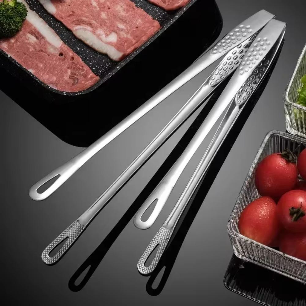 Kitchen Tongs Stainless Steel Barbecue Tongs Clip BBQ Grill Meat Tongs Cooking Tweezers for Food Utensils Kitchen Tools