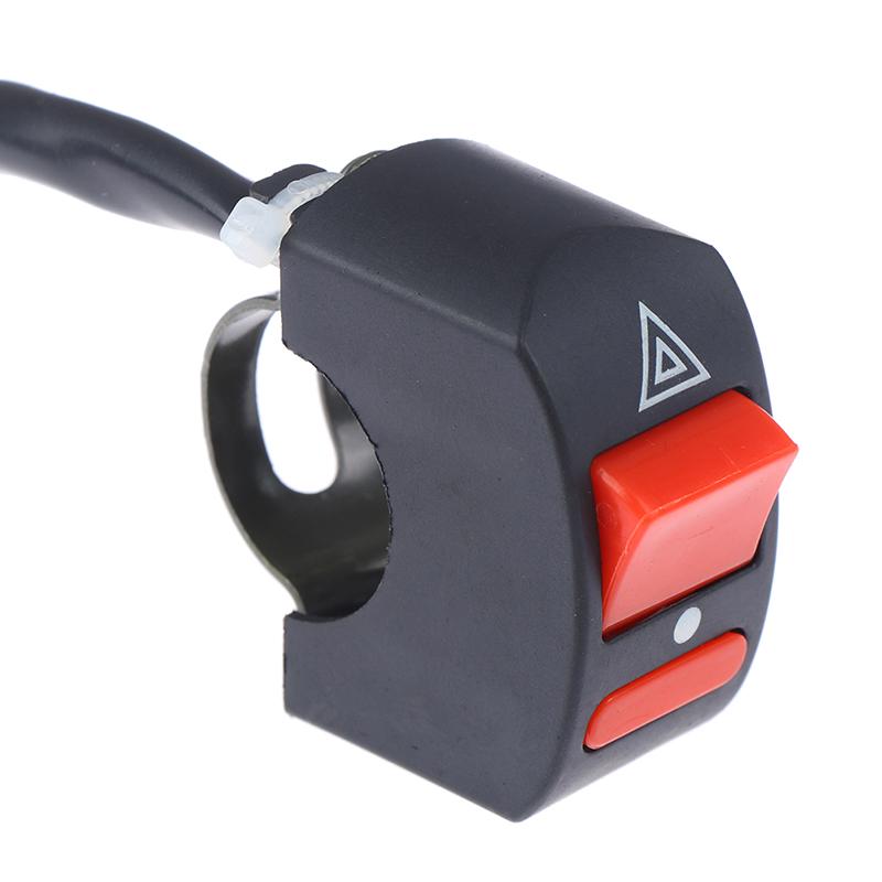 Выключатель света на руле мотоцикла, кнопка включения-выключения, аварийный выключатель аварийного освещения