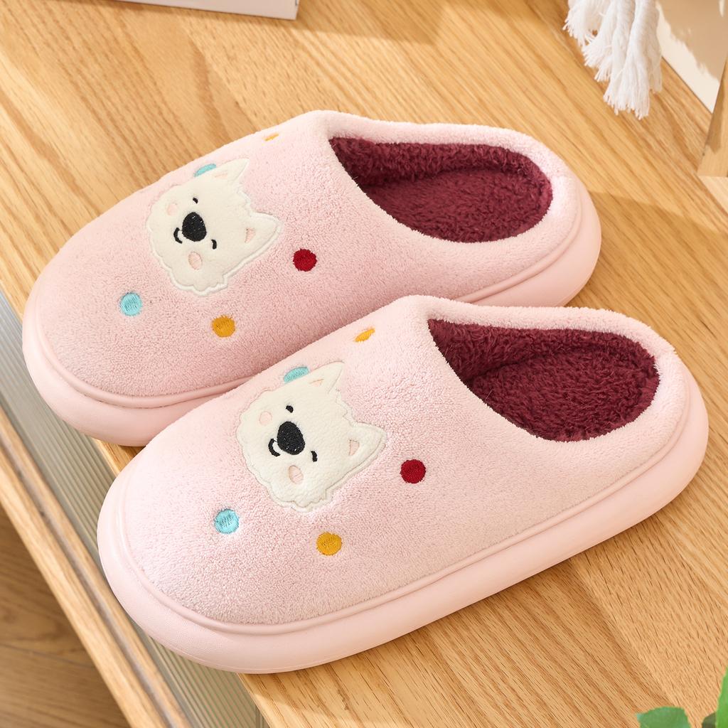 Cute Cartoon Cotton Slippers 2025 Winter New Indoor Home Plush Warm Plush Slippers