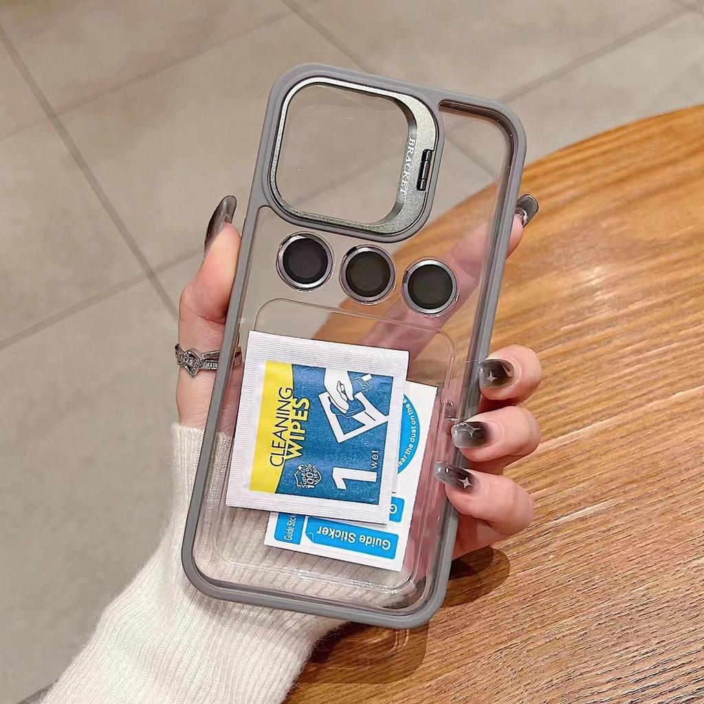 Подходит для IPhone16Promax Двойная подставка Сильный магнитный чехол для телефона, Защитный чехол от падений Apple 15 14