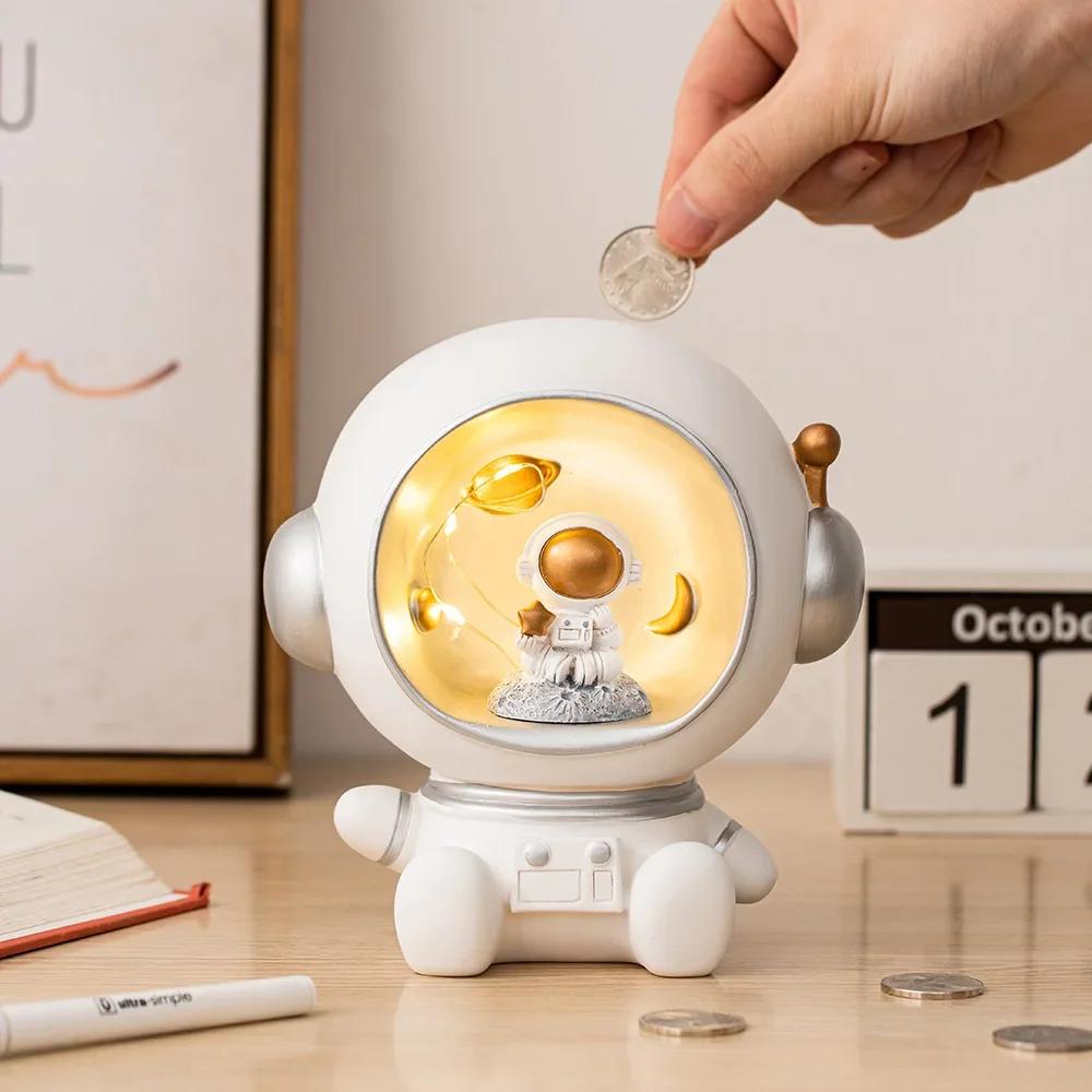 Домашний декор Копилка Креативная смоляная детская копилка Подарок на день рождения астронавт Копилка Детская копилка Декор для рабочего стола Украшения