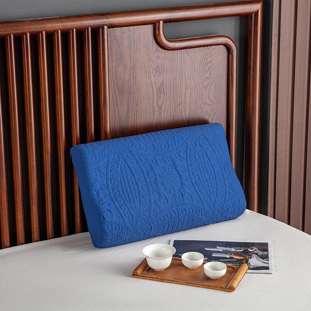 Soft Latex Pillowcase Waterproof Pillow Cover Comfortable Foam Pillow Case Household