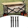 4 Pieces Camping Cart Table Support Rod Lifting Bracket Heavy Duty Heightening Holder Detachable