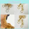 Summer Elegant 2023 Vintage Alloy Long Circle Earrings For Women Fashionable Geometric Design