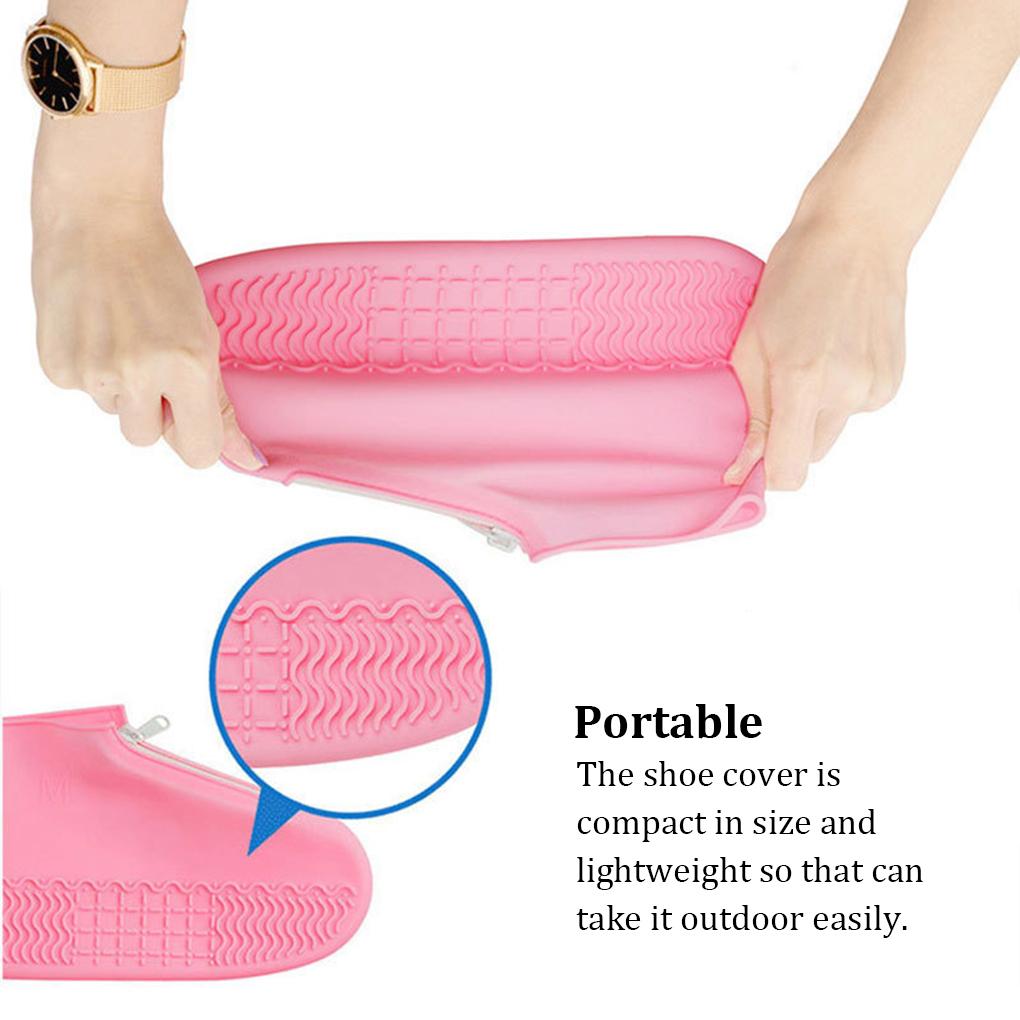 1 пара Женские Мужские Унисекс Силиконовые Чехлы для Обуви Водонепроницаемые Чехлы Защитник Кроссовок Защита от Дождя Аксессуар Ходьба Велоспорт