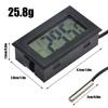 Mini Digital Thermometer -20°C to 110°C LCD Display with 1Meter NTC Sensor for Home Kitchen Refrigerator Temperature Monitoring