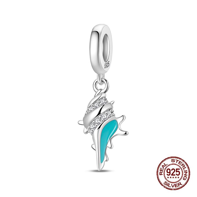 Summer Charms Copper Luminous Ocean Series Pendants Crab Whale Charms Beads Fit Original Bracelet Fine Diy Jewelry