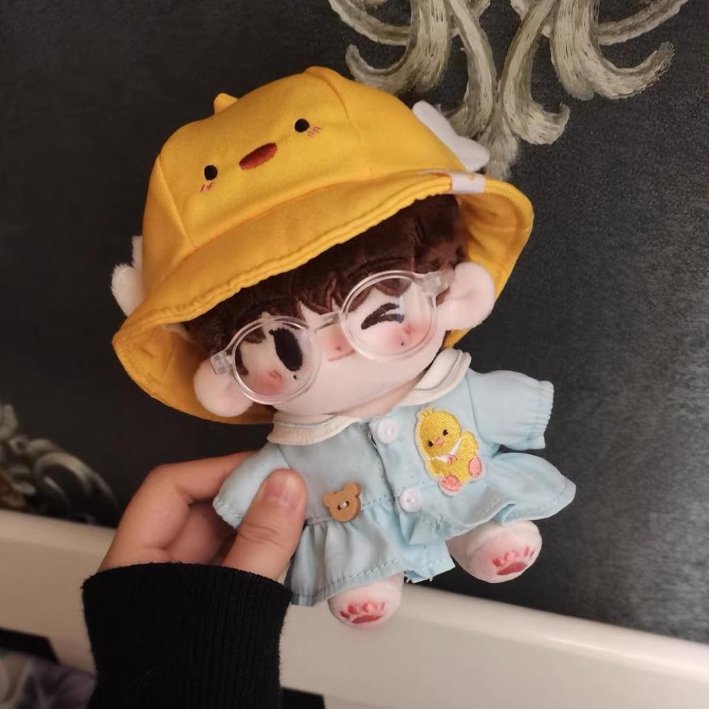 AXLUCE - Plush Clothes - Stuffed Animal - Clothes - 15cm - Doll (Yellow Hat, 15cm)