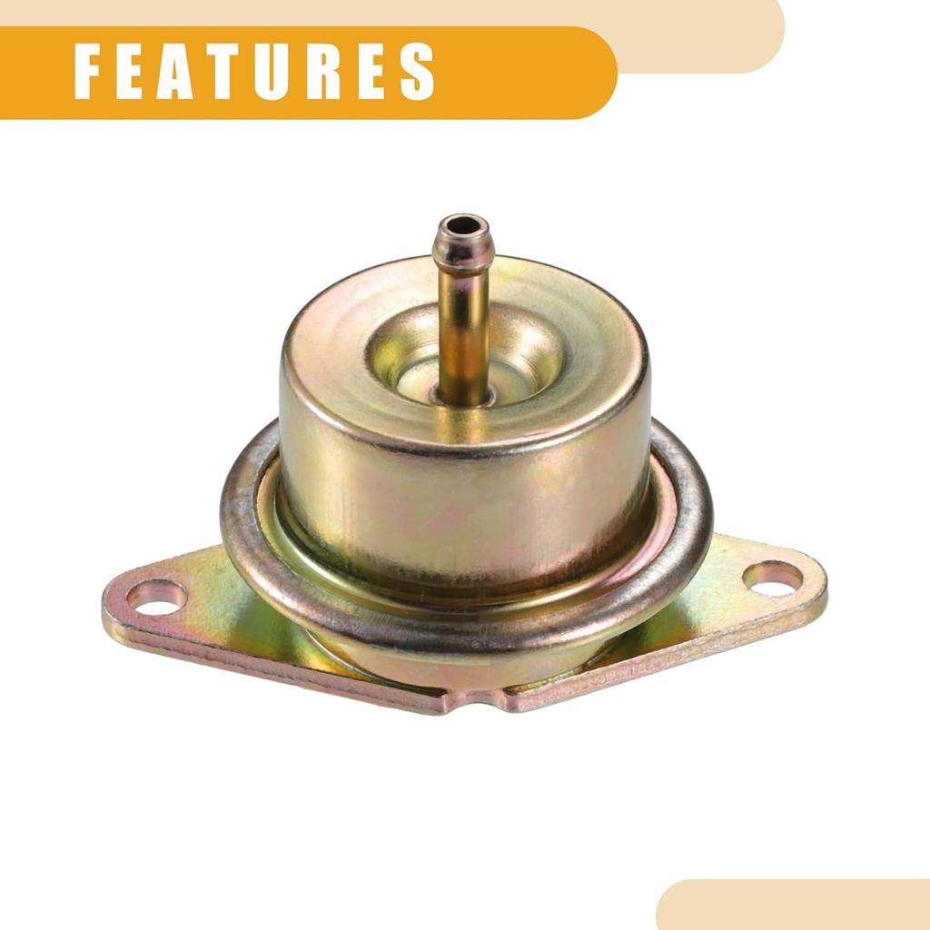 Fuel Injection Pressure Regulator No.F4SZ-9C968-A - Car Fuel Pressure Regulator - for Ford F-250 1998-1999 Metal Bronze Tone - 1 Pc