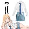 Косплей аниме My Dress Up Darling Marin Kitagawa JK, униформа, рубашка, юбка, карнавальный костюм на Хэллоуин, костюмы для косплея