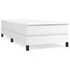 3144232 vidaXL Divan-lit Tapissier Avec Matelas Blanc 90x190 Cm Similicuir