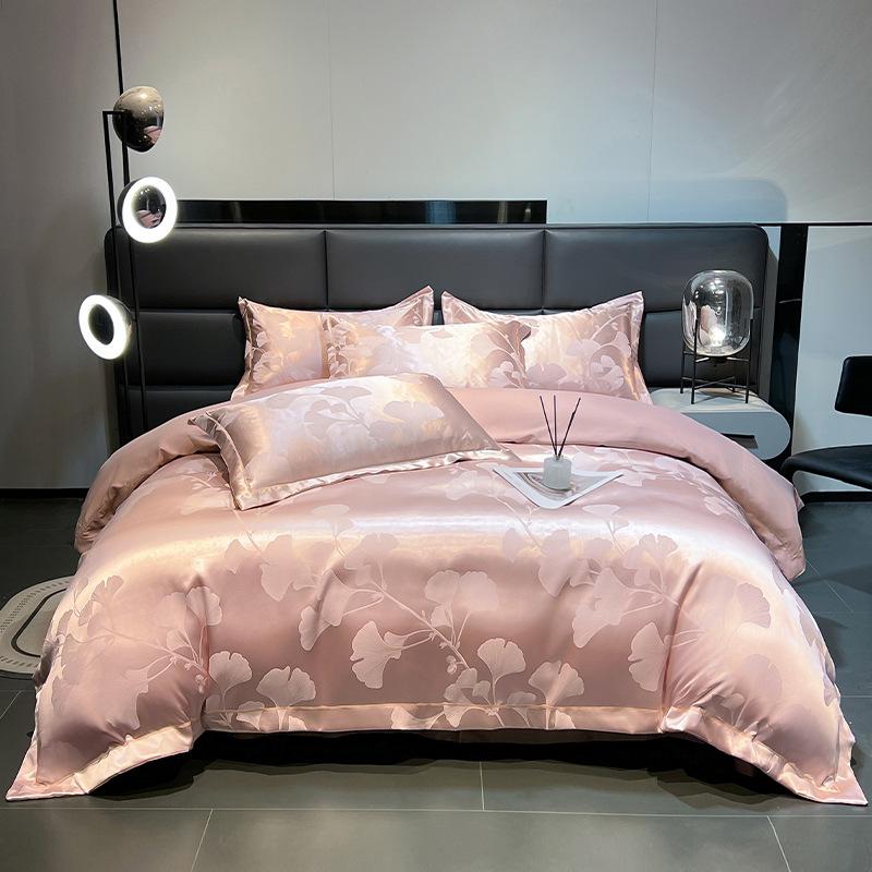 Европейский Хлопковый Сатин Жаккард 4-Предметный Комплект Постельного Белья, Дружелюбный к Коже