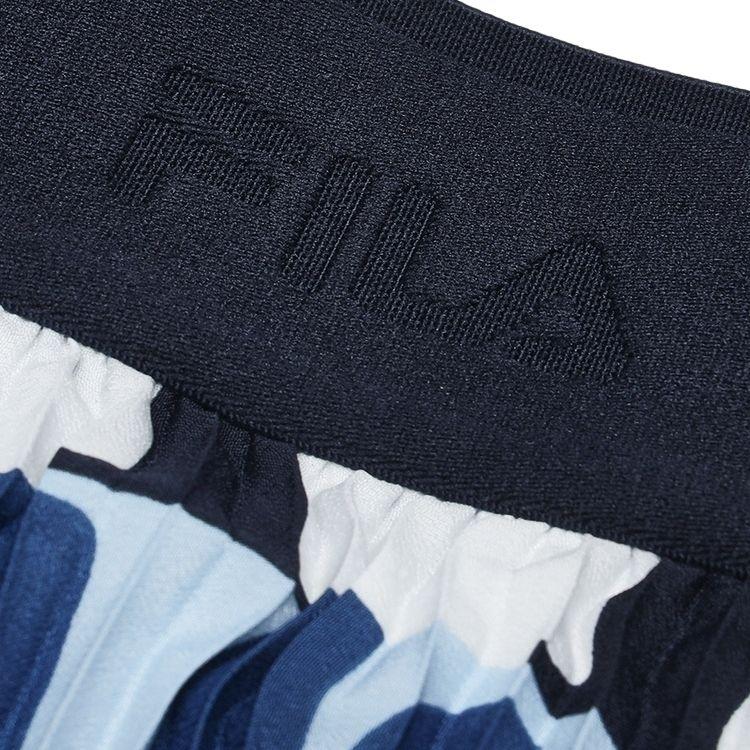 Fila Эластичная юбка макси с полным принтом, вставками, повседневная, женская, синяя F11W434303F-ZA