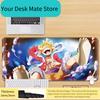 High Definition Printed New Boys Office ONE PIECE Leather Mouse Pad Anime Game Roronoa Zoro Computer Keyboard Desktop Table Mat