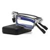 Steel Metal Folding Reading Glasses Hd Anti-blue Light Portable Fashionable Men's And Women's Reading Glasses Set