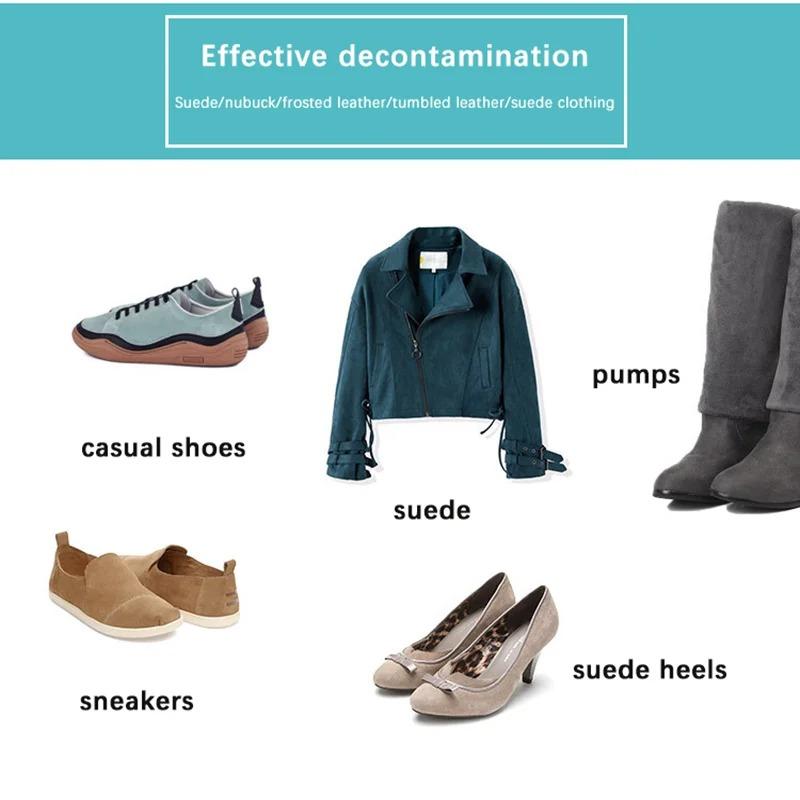 Щетка для чистки замши Щетка для обуви Средство для чистки обуви из замши нубука Обувь/Ботинки/Сумки Скраббер Очиститель Замшевая щетка Инструменты