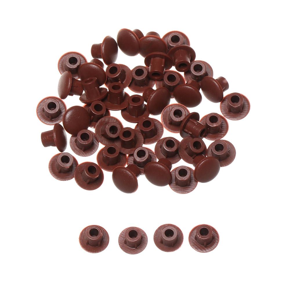 50Pcs Practical Exterior Hole Ornament Hardware Screw Decor Furniture Hole Covers Protective Cap Dust Plug Stopper
