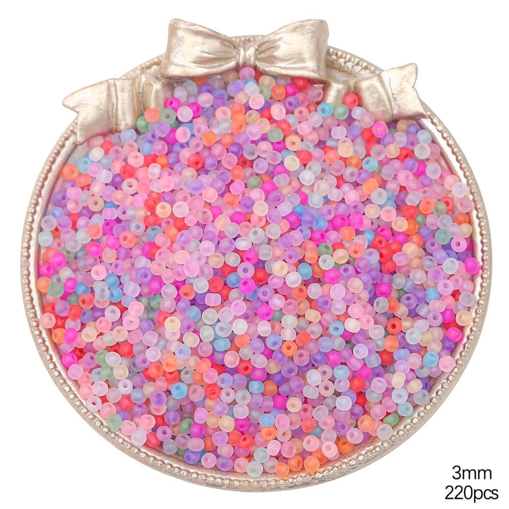 Высококачественные матовые стеклянные бусины-бисер разных цветов для изготовления украшений своими руками