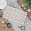 1PC Flocking Jewelry Box Jewelry Tray, Color: Beige