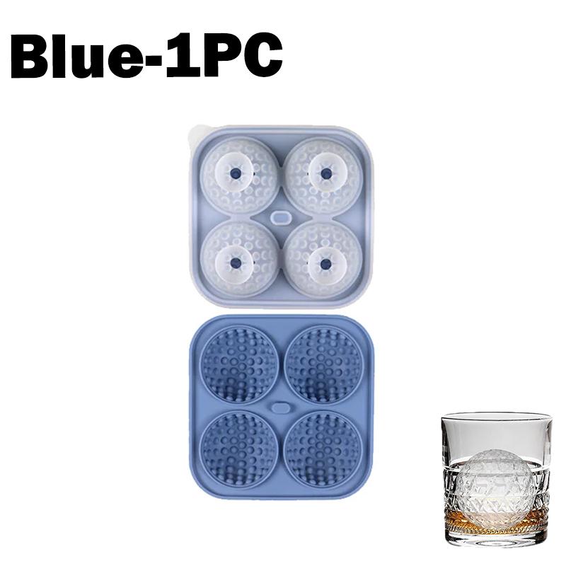 Big Golf Ice Ball Maker Large Silicone Ice Cube Tray With Lid Ice Mold For Whiskey Bourbon Cocktails Drinks Home Bar Accessories