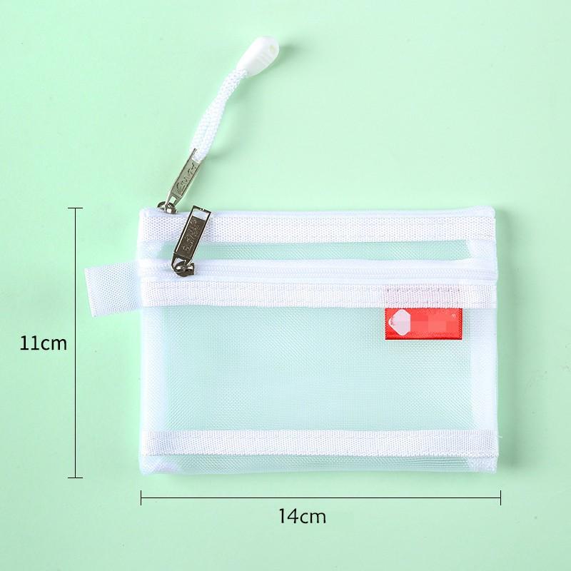 Милая мини-прозрачная сетчатая сумка для хранения ID, банковская карта, кредитная карта, сумка для монет, кошелек, карманный кошелек, органайзер для ключей, помады, гарнитуры