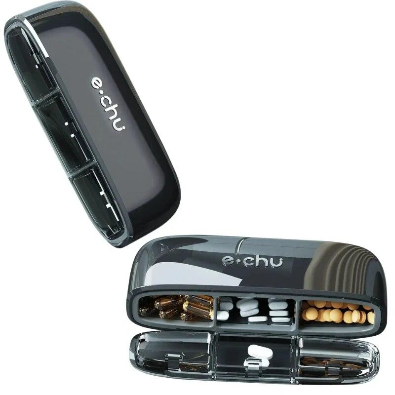 Аптечка Портативная медицина Три сетки Портативная Утром Полночь Семь дней в неделю Трехразовое питание В день Силиконовый герметичный контейнер для путешествий