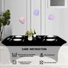 Pack of 3/5pc Stretch Spandex Table Cover Fitted Tablecloth 4Ft/6Ft Rectangle Suitable for Parties Home Banquets Weddings Events