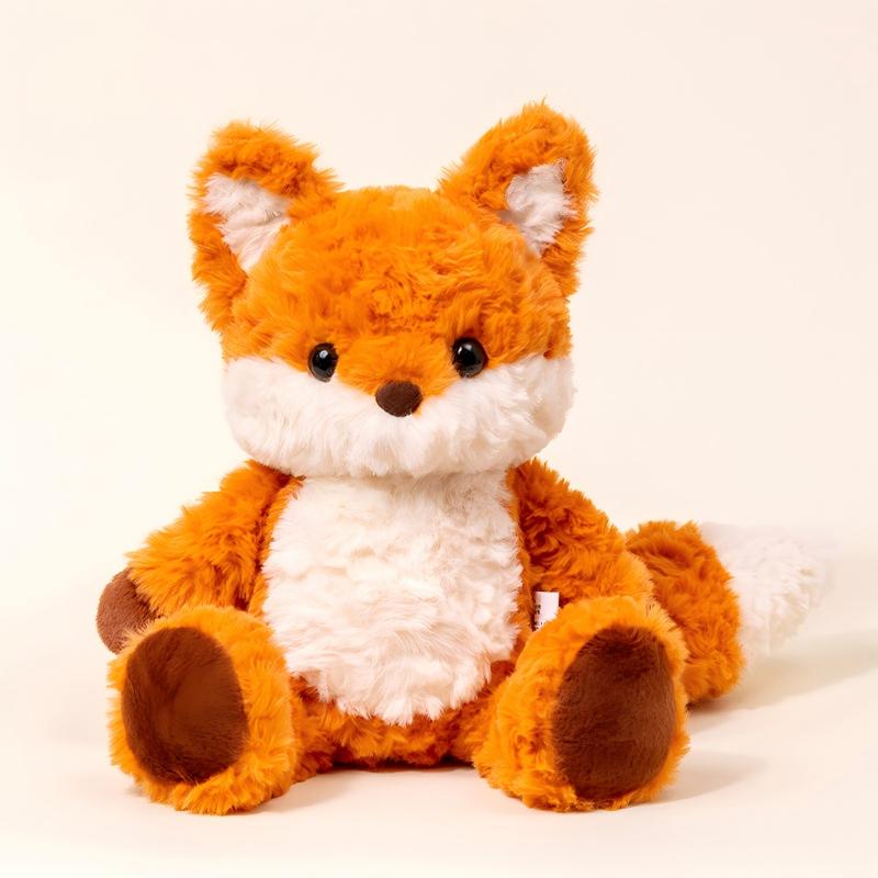 35cm Running Little Fox Doll Soft Stuffed Animal Sleeping Pillow Cushion Christmas Gifts for Kids and Girls Plush Toys