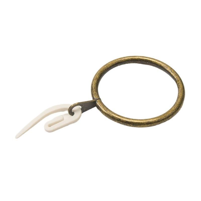 Metal Curtain Drapery Hanging Rings With Plastic Hooks For Curtains And Rods