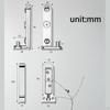 Hide Door Hinge Heavy Duty Outward Universal Easy to Install Zinc Alloy Invisible Hinges for