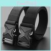Buckle Fashionable Alloy Men Nylon Woven Waist Belt For Daily And Outdoor Use