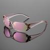 Fashion Butterfly Gradient Decor Shades Women's Trendy Driving Anti UV Sunglasses Y2K New In Popular Beach Sun Glasses
