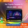 2Din 9" Android 13 автомобильный радиоплеер для Toyota Tacoma 2 HILUX 2005-2013 Carplay GPS Navi головное устройство 2din стерео DVD