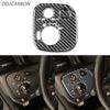 Для Benz C Class W203 2005-2007 гг. настоящее карбоновое волокно, кнопка переключения фар, отделка, крышка, аксессуары для салона автомобиля, украшение