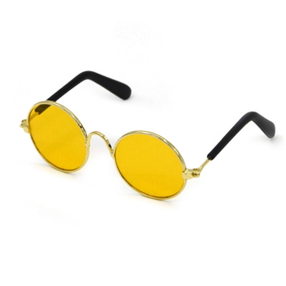 Разноцветные плюшевые очки для кукол Лабубу в круглой оправе, аксессуары для кукол Лабубу, игрушки для кукол