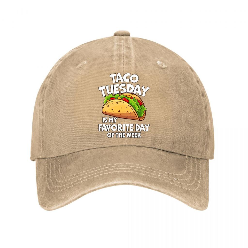 Taco Tuesday Is My Favorite Day Of The Week Washed Baseball Cap Outdoor For Womens Unisex FeUnisex